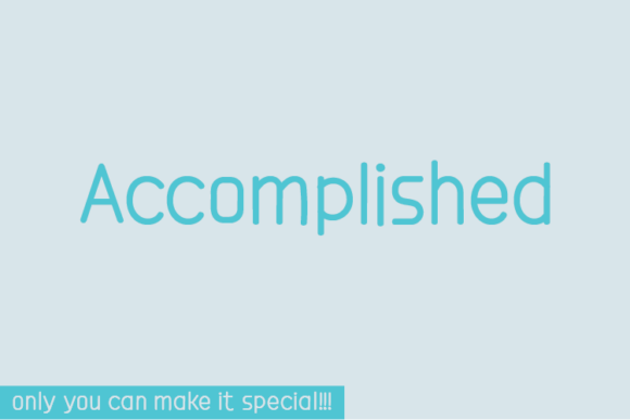 Accomplished: A Natural Handwritten Font for Authentic Branding