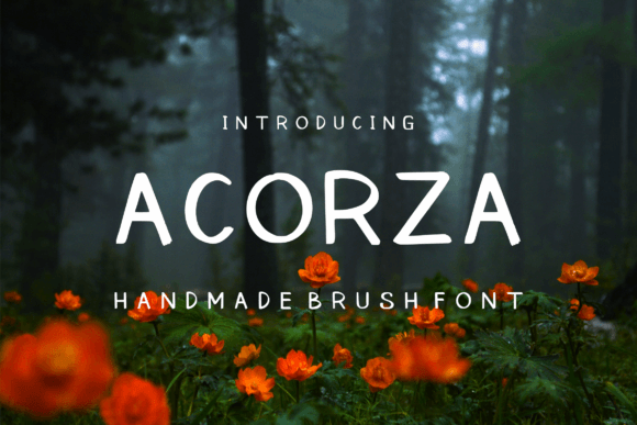 Acorza: A Casual Handwritten Font for Creative Editorial Design
