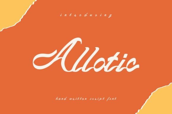 Allotic: A Fun Handwritten Font for Crafters and Makers