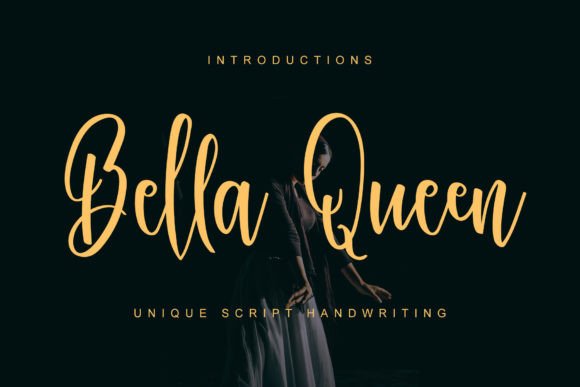 Bella Queen: A Stylish Handwritten Font for Elegant Editorial Design