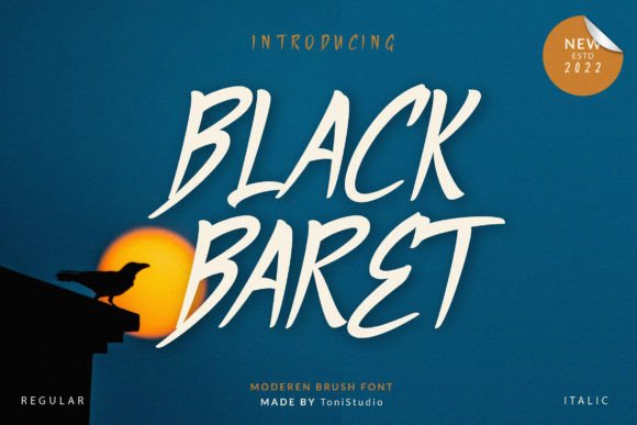 Black Baret: A Stylish Script Font for Modern Web and Digital Design