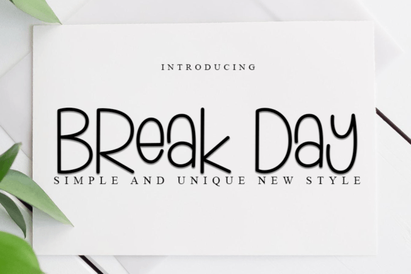 Break Day: A Cool Modern Handwritten Font for Crafters and Makers