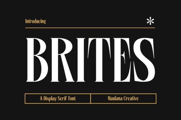 Brites: A Modern Serif Font for High-Impact Campaign Typography