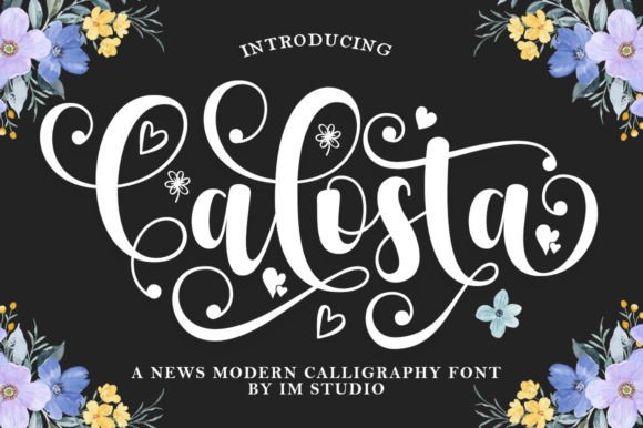 Calosta: A Sweet Handwritten Font for Crafters and Makers