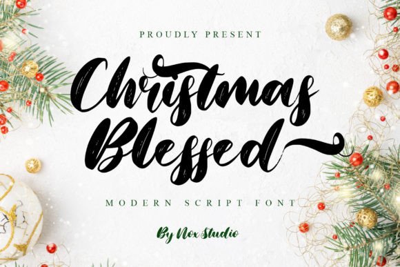 Christmas Blessed: A Dazzling Handwritten Font for Seasonal Campaigns