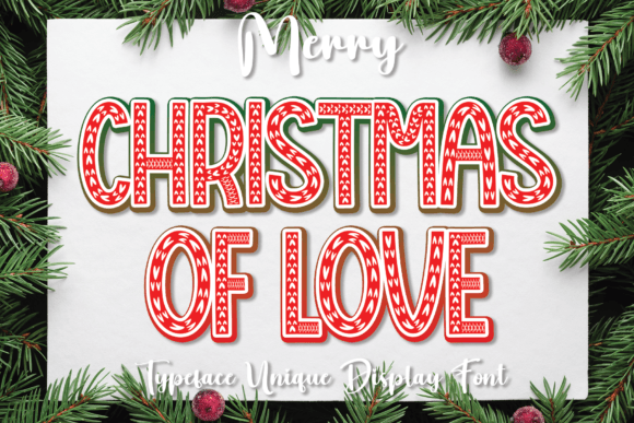 Christmas of Love: A Decorative Font That Elevates Holiday Branding