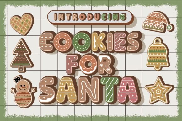 Cookies for Santa – A Bold Christmas-Themed Decorative Font for Crafters and Sellers