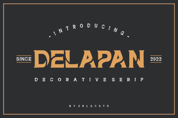 Delapan: A Modern Serif Font for Professional Branding
