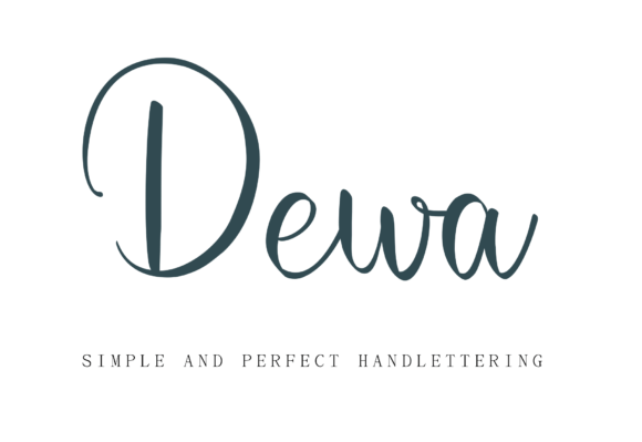 Dewa: A Sweet Handwritten Font for Romantic Craft Designs