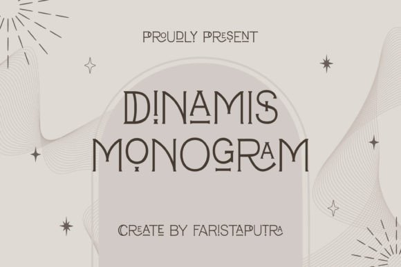 Dinamis Monogram: A Modern Serif Font for Elegant Editorial Design