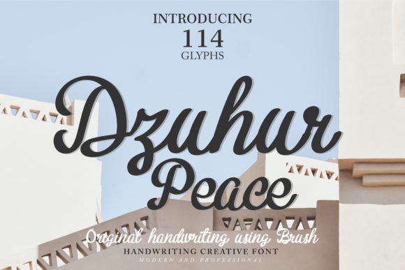 Dzuhur Peace: A Bold Handwritten Font for Modern Web Design