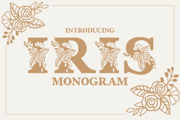 Iris Monogram: A Delicate Decorative Font for Elegant Web Design