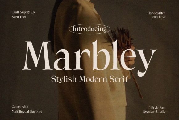 Marbley: A Stylish Modern Serif Font for Elegant Editorial Design