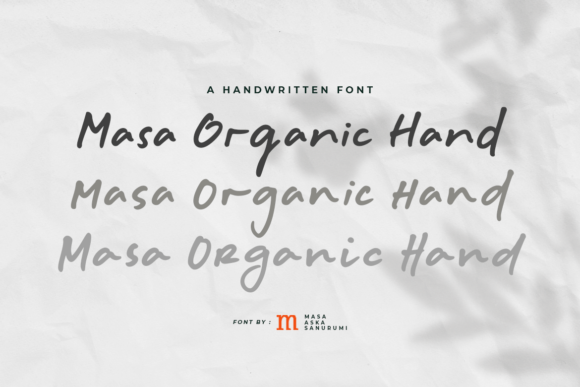 Masa Organic Hand: A Stylish Script Font for Editorial Design