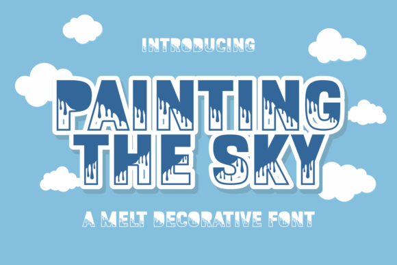 Painting the Sky: A Decorative Font for Scroll-Stopping Brand Typography