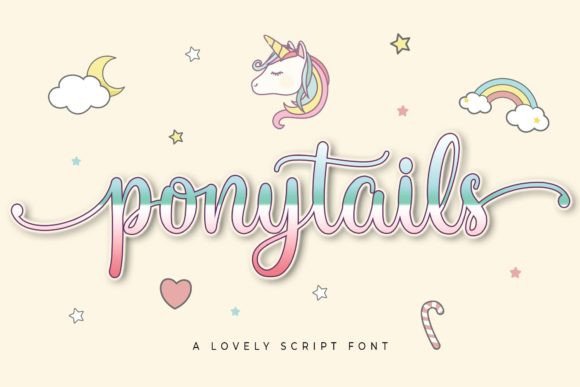 Ponytails: A Stylish Handwritten Font for Crafters and Makers