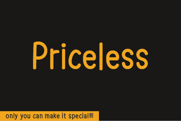 Priceless: A Natural Handwritten Font for Handmade Business Branding
