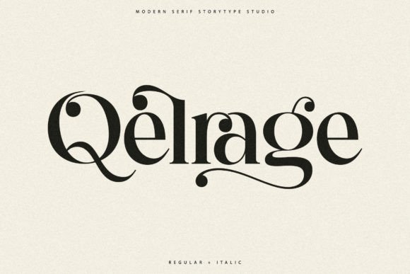 Qelrage: A Modern Serif Font for Elegant Branding and Scroll-Stopping Visuals