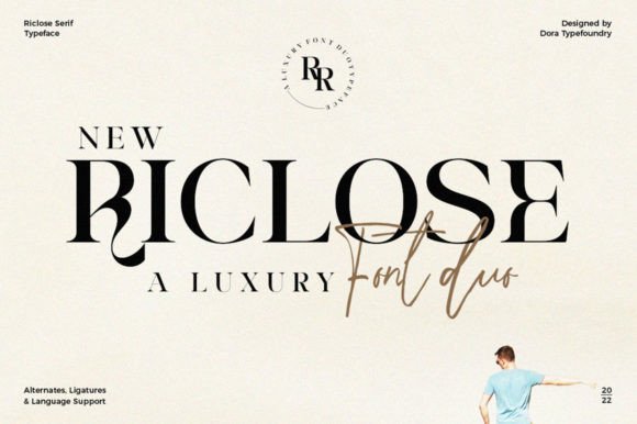 Riclose Duo: A Sophisticated Serif & Script Font Pairing for Editorial Design