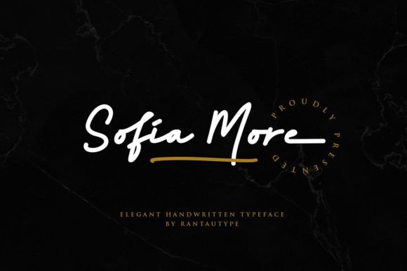 Sofia More: A Stylish Handwritten Font for Crafters and Sellers