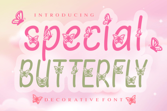 Special Butterfly: A Sweet Decorative Font for Romantic Campaigns and Girly Branding