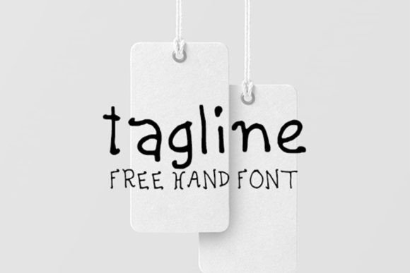 Tagline: A Simple and Friendly Handwritten Font for Creative Branding
