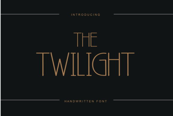 Thetwilight: A Modern Handwritten Font for Crafters and Product Designers