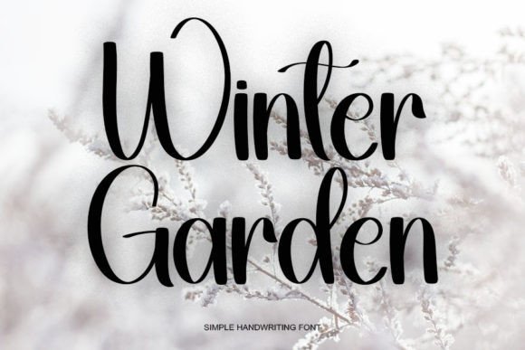 Wintergarden: A Warm, Handwritten Font for Crafters and Makers